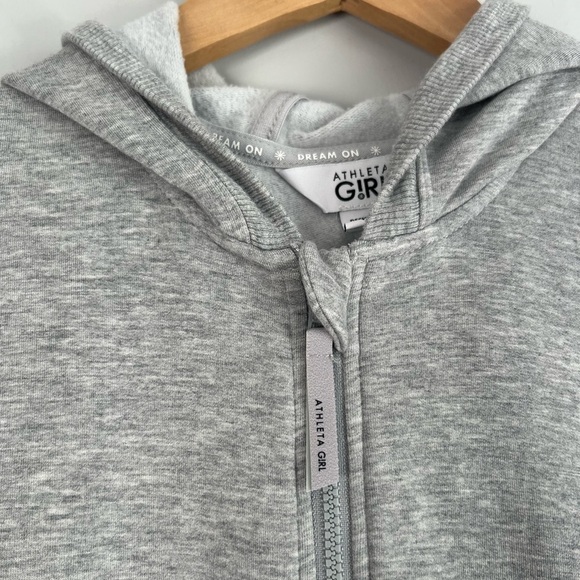 Athleta Girl Jumpsuit “Onesie of a Kind” Heathered Grey Jogger Style XL/14 NWOT - Picture 4 of 6